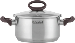 Кастрюля Rondell Tierno RDS-1592 2.8л. d=20см (с крышкой) стальной
