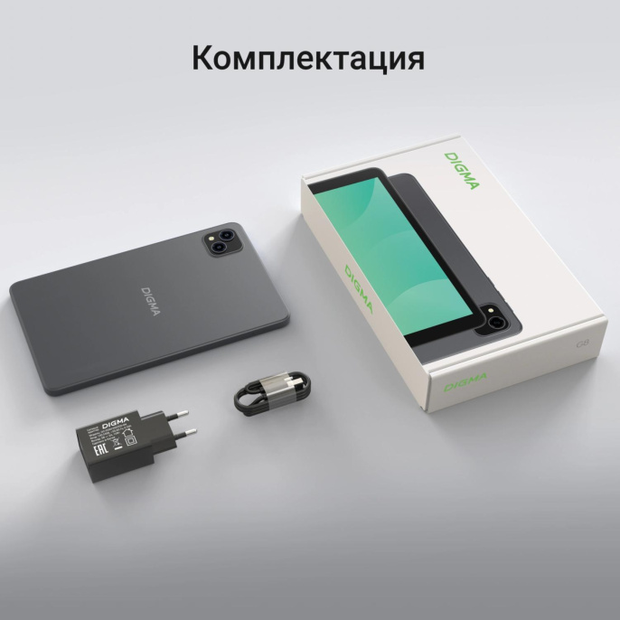 8" Планшет Digma G8 3/32 GB SC9863A 4G, 1280 x 800, Android 15 Go, темно-серый [da6b8p02]