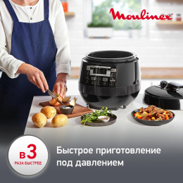 Мультиварка Moulinex Quickchef CE430832 5л 1000Вт черный 7211003968