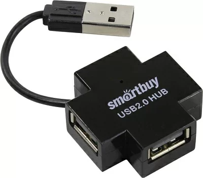 Разветвитель Smartbuy SBHA-6900-K 4-port USB2.0 Hub