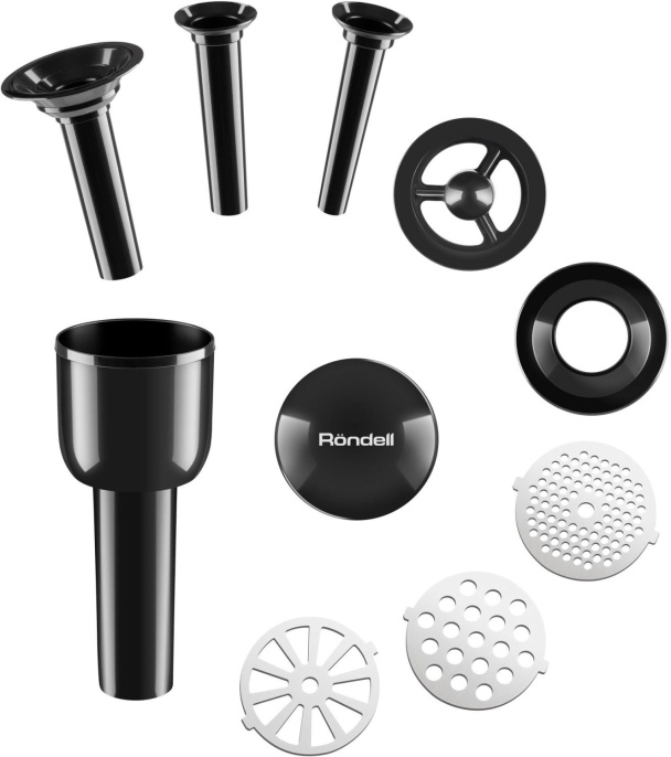 Мясорубка Rondell RDE-1451,  серебристый/ черный