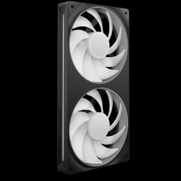 Кулер для корпуса ПК/ Case Cooler NZXT F240 RGB Core 120x120x25mm, 4-pin PWM, RGB, 75.12CFM, 30dBA, 2400RPM, Black, Single-Frame RGB Fan Unit RF-U24HF-B1