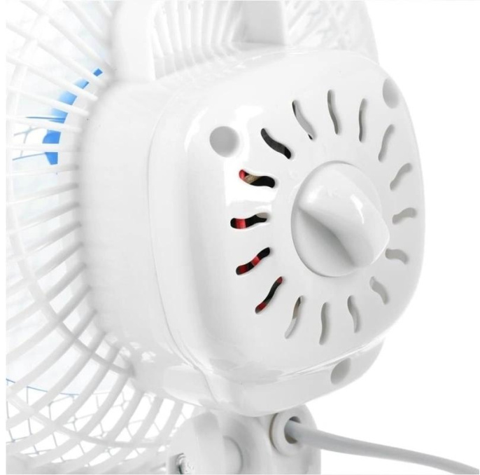 Вентилятор настольный Centek CT-5003 20Вт скоростей:2 синий/белый