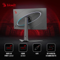27" Монитор BLOODY MN272U,  3840x2160,  IPS,  160Гц,  2хHDMI,  2хDP,  черный