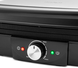 Электрогриль KitFort КТ-1656,  черный и серебристый