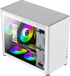 Корпус MicroATX Без БП GameMax Spark Full Tempered Glass,1xUSB-A 3.2 5Гбит/с, 1xUSB-С 3.2 5Гбит/с, HD Audio+Mic, VGA MAX 355mm, CPU MAX 168mm, пылевые фильтры,up to 6x 120-140mm fans White