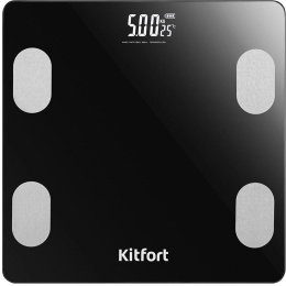 Весы напольные электронные Kitfort КТ-844 макс.180кг черный