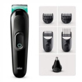 Триммер Braun 3 MGK3321 черный/мятный насадок в компл:5шт