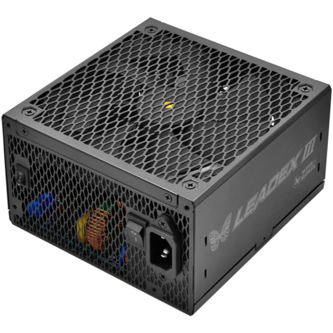блок питания 850 Ватт/ Power Supply Super Flower Leadex III Gold, 850W, ATX 3.1, 140mm, 8xSATA, 3xPCI-E 6+2 , 1x12VHPWR 12+4 , APFC, 80+ Gold, Full Modular SF-850F14GE GL