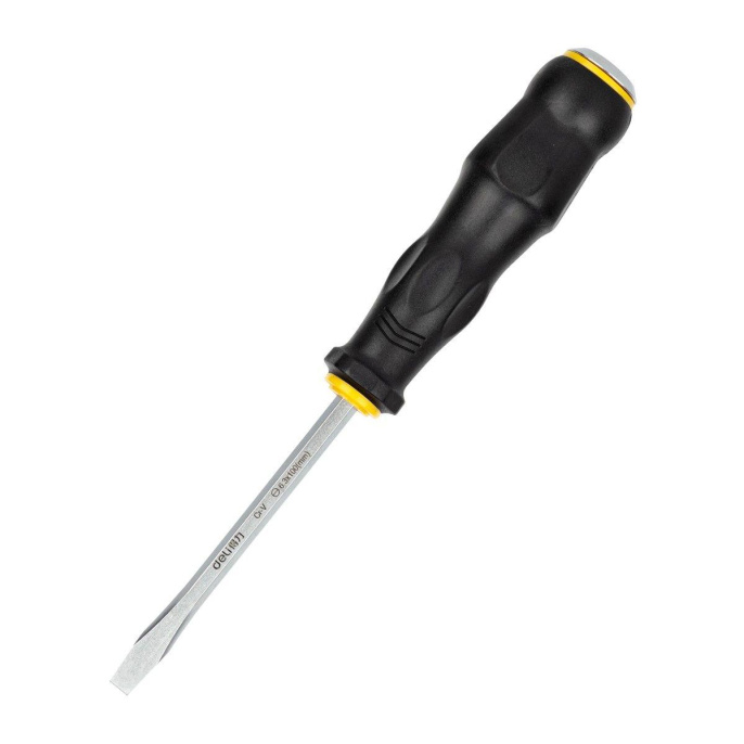 Шлицевая отвертка со сквозным хвостовиком ударная Deli DL6270041 SL6x100