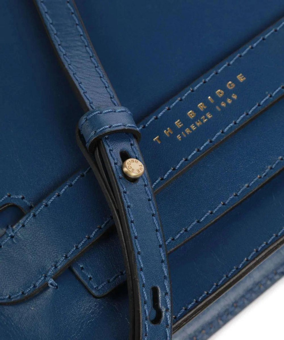 Сумка женская The Bridge Lucrezia 04193001/EJ синий натур.кожа