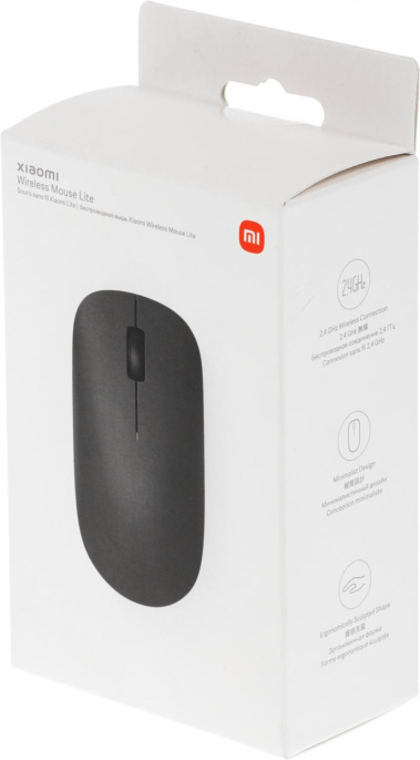 Мышь Xiaomi Wireless Mouse Lite, оптическая, беспроводная, USB, черный [bhr6099gl]