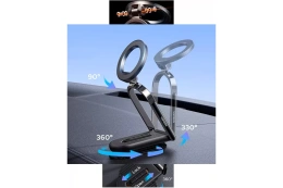 Автомобильное складное крепление Magsafe на приборную панель UGREEN LP924 (65186) Dashboard Magnetic Car Phone Mount. Цвет: черный