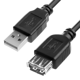 Удлинитель 4PH 2.5m USB 2.0, AM/AF, черный 4PH-R90007