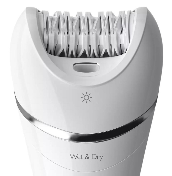 Philips эпилятор Series 8000 BRE710/00 Цвет: белый (вилка РФ)