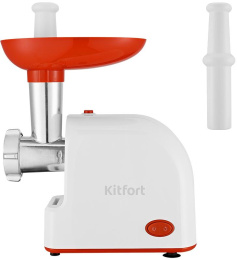 Мясорубка Kitfort КТ-2113-3 1000Вт белый/красный
