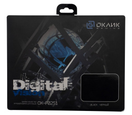 Коврик для мыши Oklick OK-F0251 (S) черный, нейлоновая ткань, 250х200х3мм