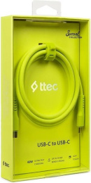 Кабель ttec 2DK59NS USB Type-C - USB Type-C (1.2м, желтый) USB 2.0 Type-C, желтый, длина 1.2 м