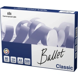 Бумага для офисной техники Ballet Classic А3, марка B, 80 г/м², 500 листов 25241 BALCL080X584
