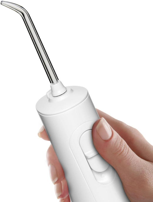 Ирригатор Waterpik WF-21 портатив. импульсн. 2насад. белый (WF21)
