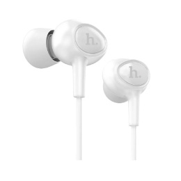 HOCO Проводные наушники-вставки с микрофоном Hoco M3, белые (HC-31857)
