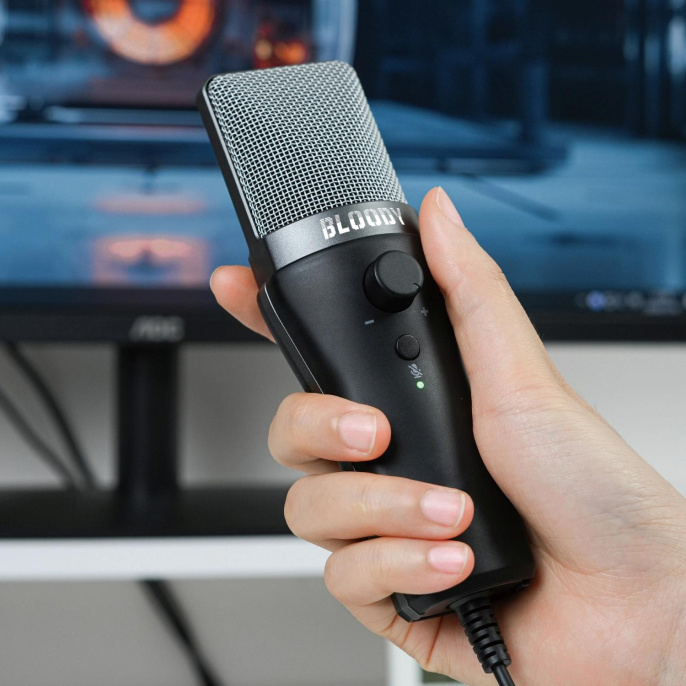 Микрофон A4TECH Bloody GM20,  черный [gm20 black]