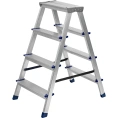 Алюминиевая двусторонняя стремянка СИБРТЕХ 4 ступени 97924
