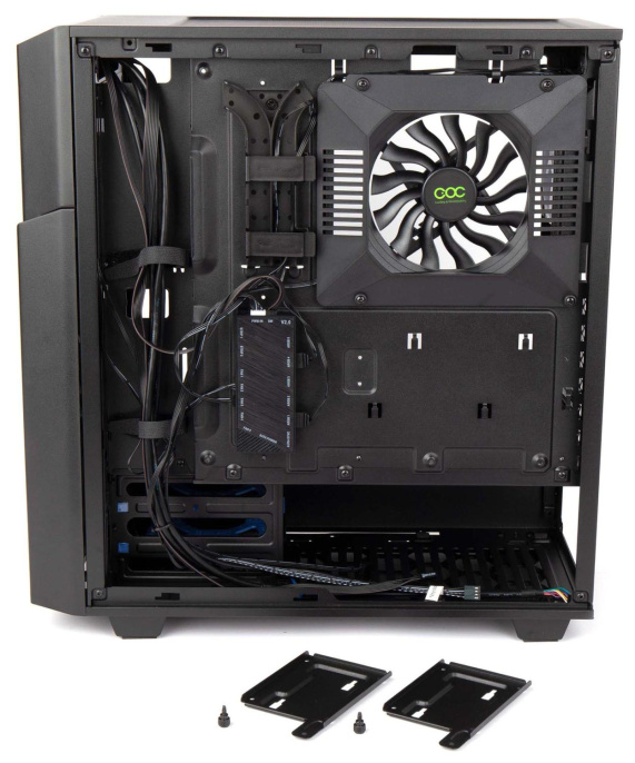 Корпус Hiper CC BG черный без БП ATX 2x120mm 2x140mm 2xUSB3.0 audio bott PSU