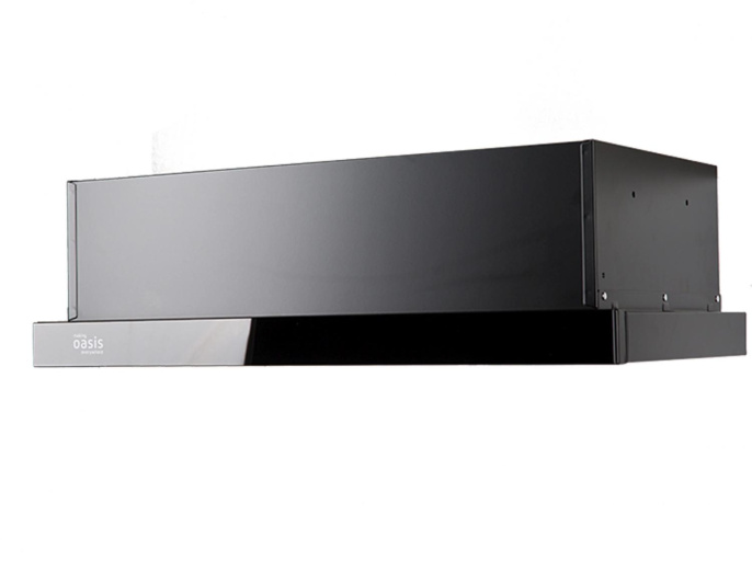 Вытяжка встраиваемая Oasis UV-60G F черный управление: кнопочное 1 мотор