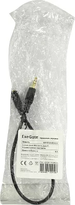 Удлинитель звуковой ExeGate EX-CCA-423-0.3 (3.5mm Jack M/3.5mm Jack F, 0,3м, позолоченные контакты) EX291759RUS