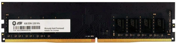 Память DDR4 8GB 3200MHz AGi AGI320008UD138-ST UD138 Tray PC4-25600 CL22 DIMM 288-pin 1.2В Tray