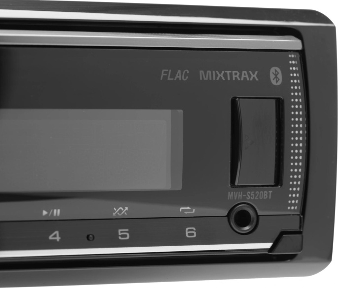 Автомагнитола Pioneer MVH-S520BT 1DIN 4x50Вт AUX DSP 3 RDS