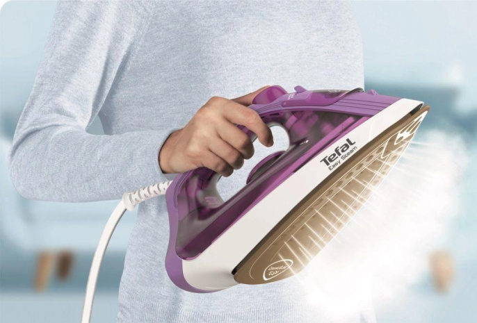 Утюг Tefal Steam Essential 2 FV1955E0 1400Вт фиолетовый/белый