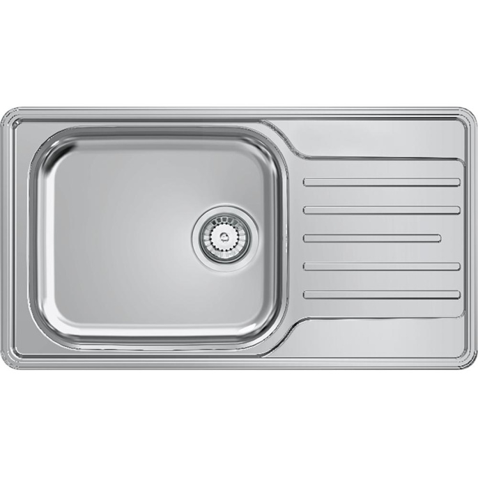 Мойка Franke/ Best, Мойка LNX 611-82 стоп-вентиль, оборачиваемая, нерж сталь 101.0736.118