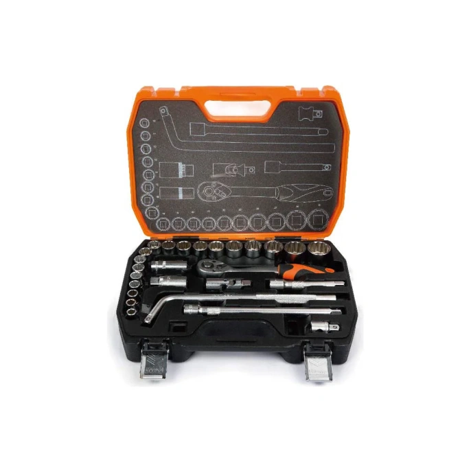 Набор инструмента с трещоткой KENDO 1/2" 26 шт. 90565