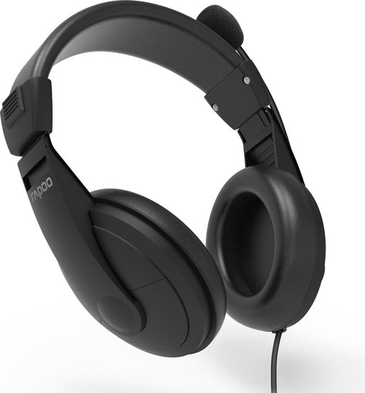 RAPOO Гарнитура проводная H150S, цвет - черный 12028
