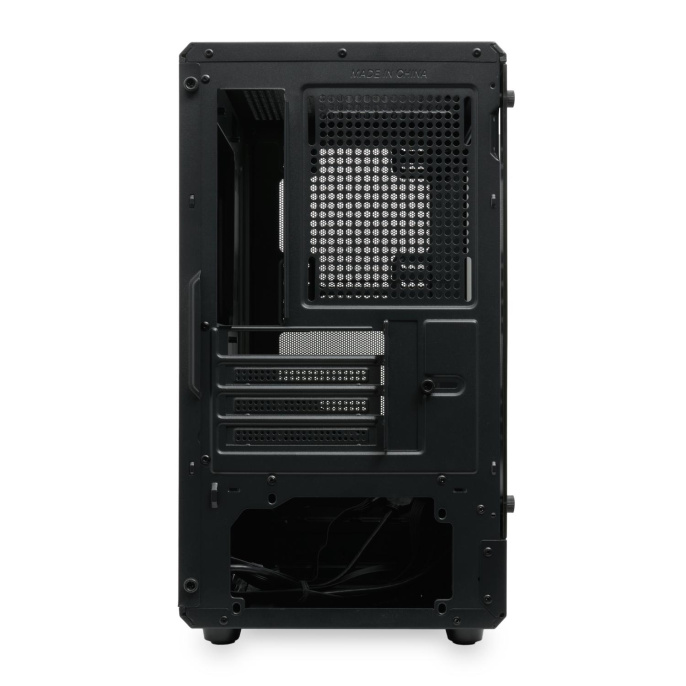 Корпус без блока питания Case HSPD M331, Mesh Mini-tower, Black, TG, 0.4 SPCC, no fans mATX, mITX 175/329/170mm 1x2.5", 2x3.5", 4xPCI 1xUSB-A 3.0, 1xUSB-A 1.0 370x220x408mm (M331-TGBK)