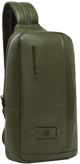 Рюкзак слинг Piquadro Russel CA6764W137/VE2 хаки кожа