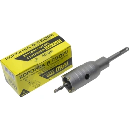 Коронка в сборе с хвостовиком и центрирующим сверлом (40 мм; SDS-plus) Гранит 444440