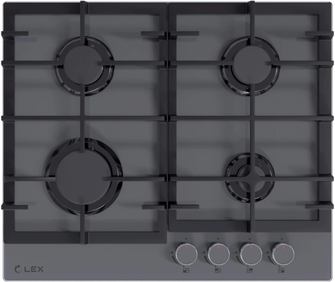 Газовая варочная поверхность Lex GVG 642A GR серый (CHAO000434)