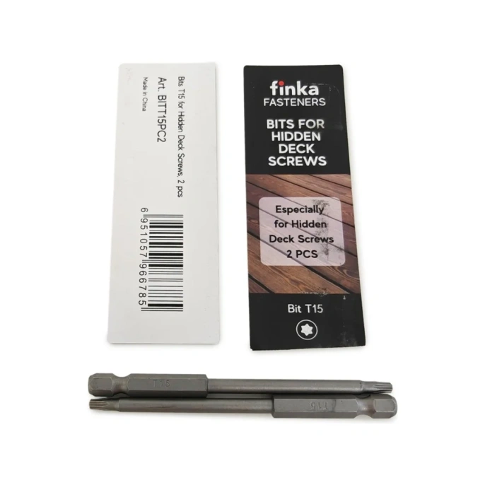Биты для саморезов Hidden Screws 2 шт. Finka BITT15PC2