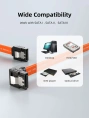 Кабель CABLETIME CAS1E (CT-SATA3R-B0.5) 0.5 м, Orange, SATA 3.0 с прямым углом
