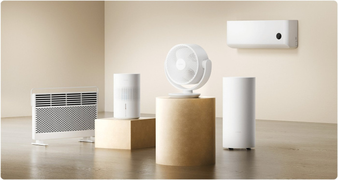 Вентилятор настольный/напольный Xiaomi Smart Desktop Air Circulation Fan 18Вт скоростей:100 белый