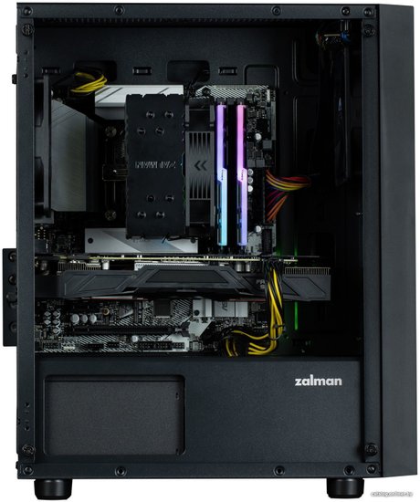 Корпус Zalman T3 Plus черный без БП mATX 2xUSB2.0 1xUSB3.0 audio front door bott PSU