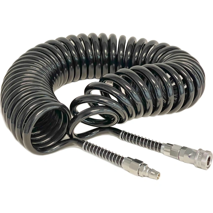 Шланг спиральный с БРС 0850 - 5 м. CDC Pneumatics UC 0850-5C BLACK
