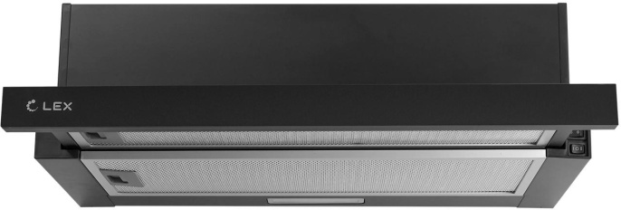 Встраиваемая вытяжка LEX Hide 500, управление кнопочное, черный [chat000120]