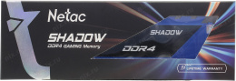 Оперативная память NETAC Shadow NTSDD4P32SP-08B DDR4 - 1x 8ГБ 3200МГц, DIMM, Blue, Ret