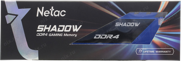 Оперативная память NETAC Shadow NTSDD4P32SP-08B DDR4 - 1x 8ГБ 3200МГц, DIMM, Blue, Ret