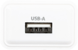 Сетевое зарядное устройство Buro BUWA1,  USB-A,  10.5Вт, 2.1A, белый [buwa10s100wh]