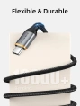 Кабель CABLETIME CA50H (CT-AMCM5A-AG1) 1 м, 5A USB A до USB C, нейлоновый, черный